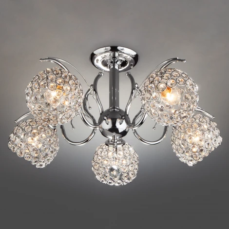 Потолочная люстра Eurosvet Mirage 7777/5 хром