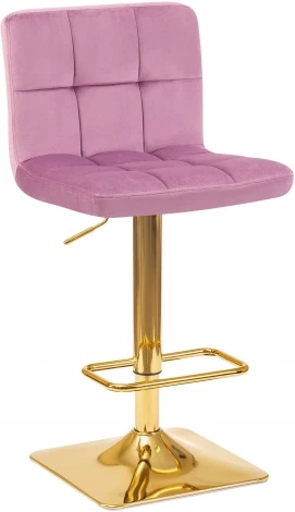 Стул барный GOLDIE (пудрово-сиреневый велюр (MJ9-52))