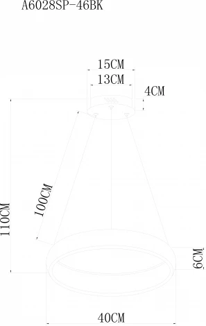 Подвесной светильник Arte Lamp A6028SP-46BK (LED, 220V, на тросе, круглые)