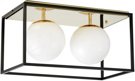 Потолочный светильник Lumina Deco Maldini LDC 8060-2 F.GD+BK (220V, шарики)