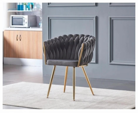 Стул Hesby Refuge Cadence (комплект 2 шт) серый, золотой