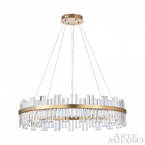 Подвесная люстра Arte Milano Venezia 312033/D1000 BS (регулировка яркости, LED, 220V, хрусталь, пульт управления, на тросе, круглые)