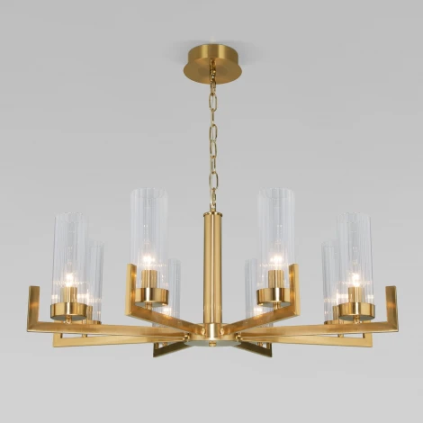 Подвесная люстра Eurosvet Arganie 60133/8 латунь (220V, на цепи)