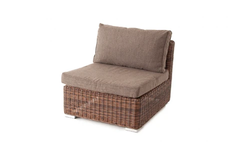 Трансформирующийся диван из искусственного ротанга, цвет коричневый 4SIS Лунго YH-C1033W-SET brown