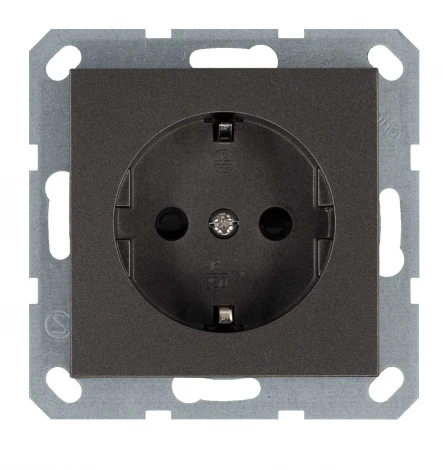 Розетка со шторками (мокко) Jasmart G-Classic G5501Z