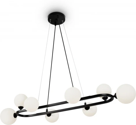 Подвесной светильник Freya Globos FR5222PL-08B1 (220V, на тросе, шарики, молекулы)