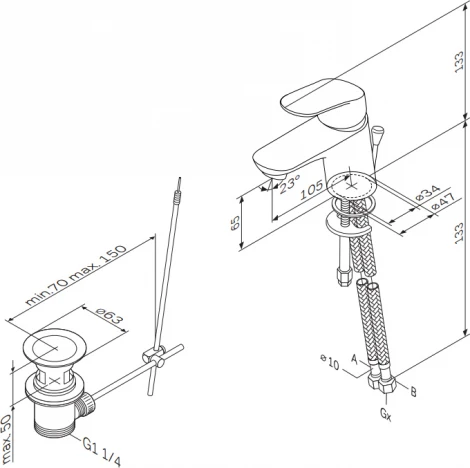 Смеситель Am.Pm Like F8082116 для раковины