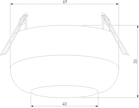 Точечный светильник встраиваемый потолочный светодиодный Elektrostandard Onde 25088/LED 7W 4000K чёрный (220V, круглые)