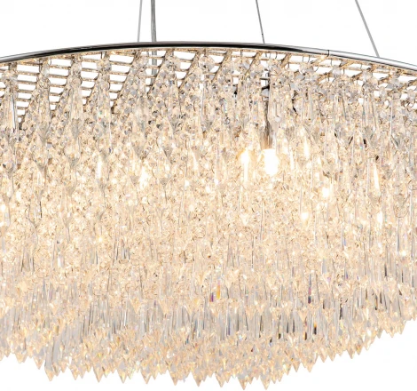 Подвесная люстра Indigo INTRIGO V000369 (220V, хрусталь, на тросе)