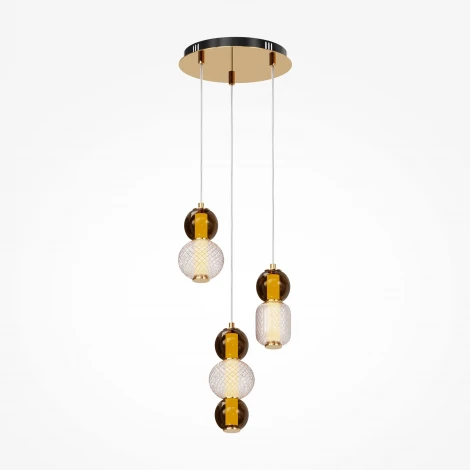 Подвесной светильник Maytoni Drop MOD273PL-L33G3K (LED, 220V, на проводе, шарики)