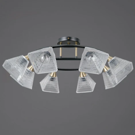 Потолочная люстра на штанге ILLUMICO IL0850-8CSQ-25BKAB ELITE