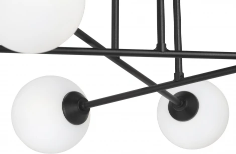 Потолочная люстра на штанге Vitaluce V3931-1/6PL, 6xG9 макс. 40Вт V3931-1/6PL (220V, шарики, молекулы)