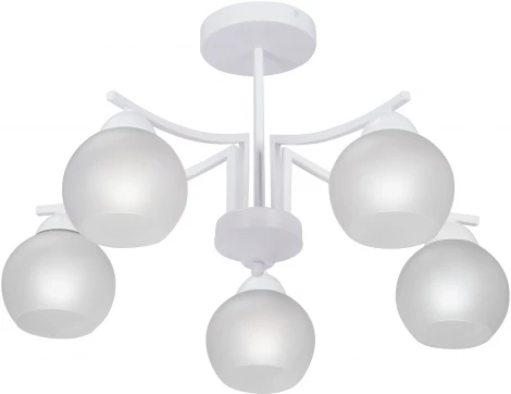 Потолочная люстра на штанге V4286-0/5PL Vitaluce (220V, шарики)