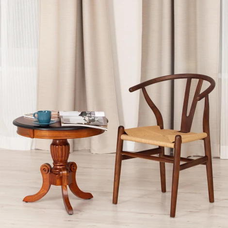 Стул WISHBONE (mod.CB2212) дерево вяз, 57*50.5*79.5, Темный Орех (№5) Tetchair 12826