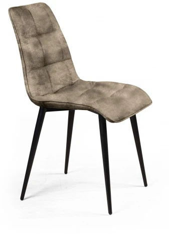 Стул UNO soft, замша silver / чёрный конус Top Concept soft 76216