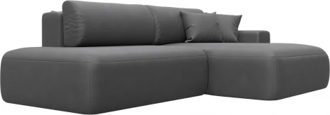 Диван угловой Лига-036 НПБ Модерн правый угол Лига Диванов (Замша) арт.127781