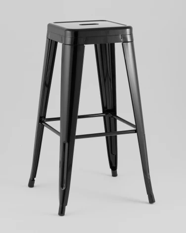Стул барный TOLIX черный глянцевый KD Stool Group УТ000042108