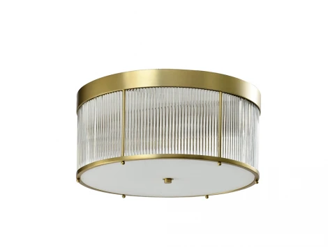 Потолочный светильник круглый Newport 3290 3296/PL brass new (220V, круглые)