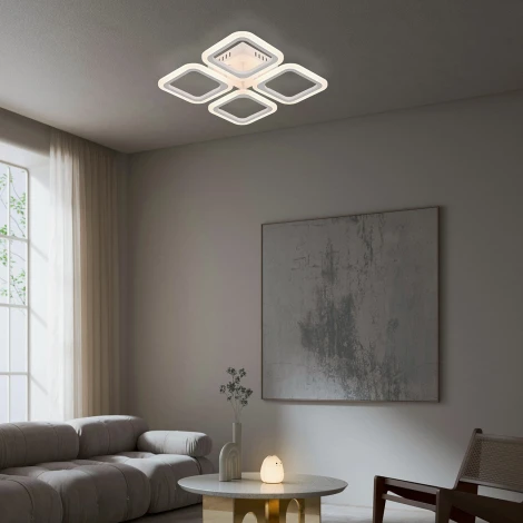 Потолочная люстра светодиодная Escada Attic 10228/4LED 50W White