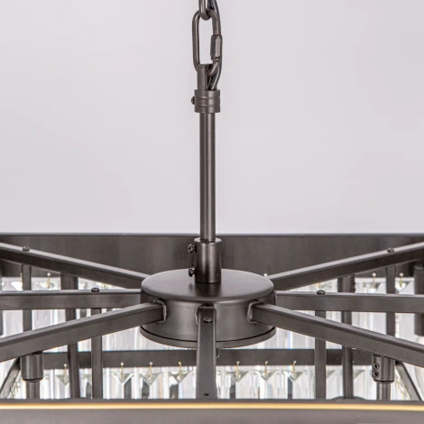 Подвесная люстра ярусная каскадная Citilux Мартин CL332231 (220V, хрусталь, на цепи)