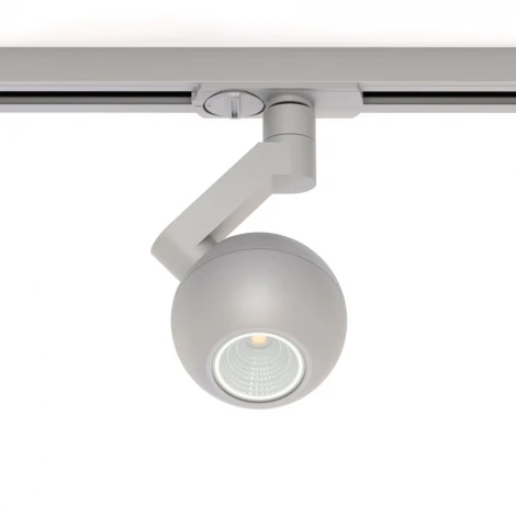 Трековый светильник однофазный 7W 220V Silver RAUMBERG 8588Sv (LED, шар)