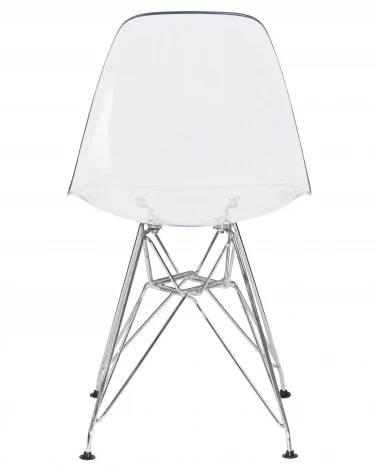 Набор 4 шт стул обеденный DOBRIN DSR CASPER (ножки хром, цвет прозрачный)