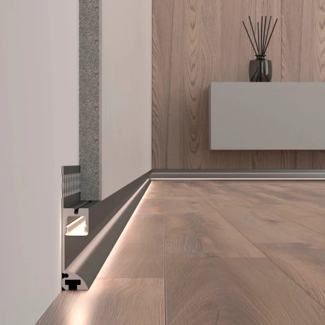 Профиль PLINTUS-FANTOM-L-2000 BLACK (Arlight, Алюминий) 041213