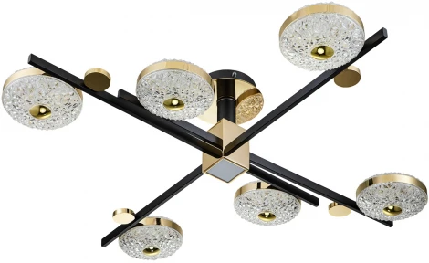 Потолочная люстра Divita 10219/6 LED*78W Black/Gold