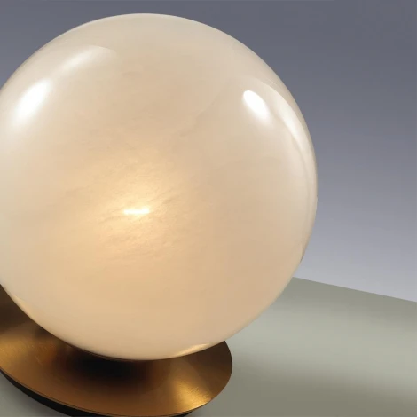 Настольная лампа с выключателем Odeon Light Magia 7109/1TL металл/стекло/бронза/белый IP20 E27 5W 220V