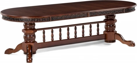 Стол деревянный Woodville Кассиль орех / коричневая патина арт.615218