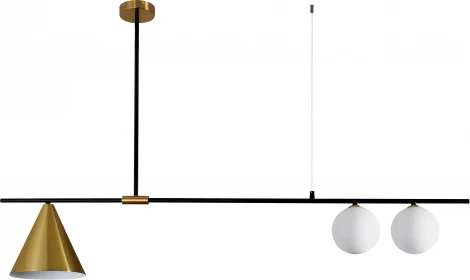 Подвесной светильник Moderli Dellay V4010-3P (220V, на тросе, шарики, асимметрия)