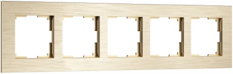 Рамка на 5 постов (шампань) Werkel W0053511