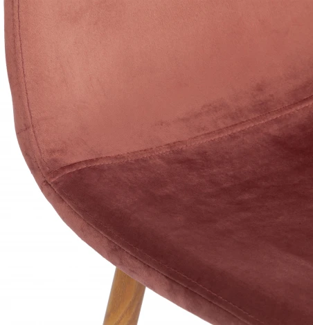 Стул BREEZE (mod. 4724) / 1 шт. в упаковке (Вельвет,Металл /Коралловый )