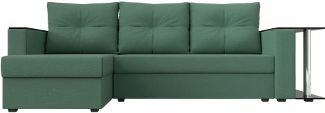 Диван угловой Атланта Лайт левый угол (Зеленый/Рогожка) Лига Диванов арт.121166L