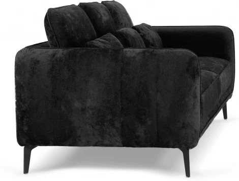 Диван Amsterdam трехместный ОГОГО (арт.786602), (Ткань,Велюр/Черный)