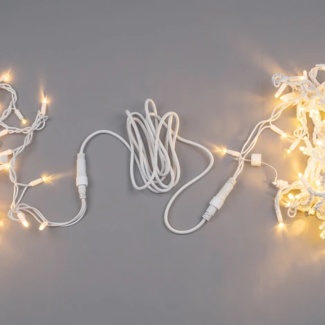 Удлинитель для гирлянд серии F90PRO 5м статика/мерцание IP67 белый Uniel UCX-F90 E/5M/WH