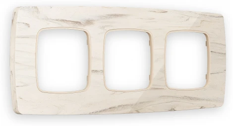 Рамка Ambrella Volt OMEGA Opera (Серо-бежевый мрамор) 3-ая OF940603