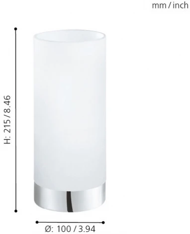 Интерьерная настольная лампа Eglo Damasco 1 95776 (220V, выключатель)