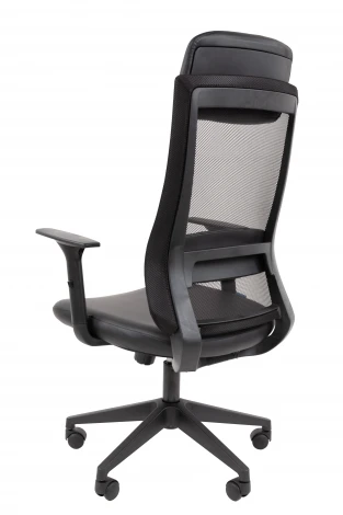 Офисное кресло Chairman 500LT Россия экокожа черный/TW-01 черный 7187909