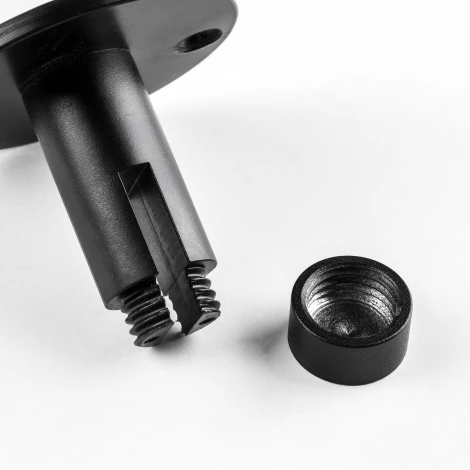 Крепление к потолку /на стену жесткое без подвода питания черный Lightstar Due Hermes 510197