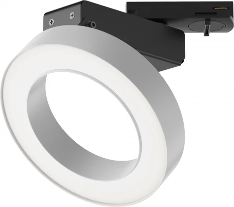 Трековый светильник Rim Unity 4000K 12Вт 110° LED (однофазный) Maytoni Technical TR044-1-12W4K-W (220V, кольцо)
