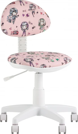 Кресло компьютерное детское УМКА Girls пластик белый Stool Group (арт.УТ000038770)