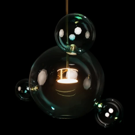 Подвесной светильник Loft It Bolle 2027-P4 Blue (LED, 220V, на проводе, шар, молекулы)