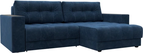 Диван угловой с декором Лига-049 НПБ Лига Диванов (Велюр) арт.128464