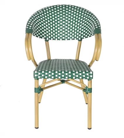 "Грас" плетеный стул из искусственного ротанга, цвет зеленый 4SIS арт.УТ-00009556