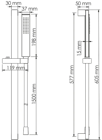Душевой гарнитур Wasserkraft A143