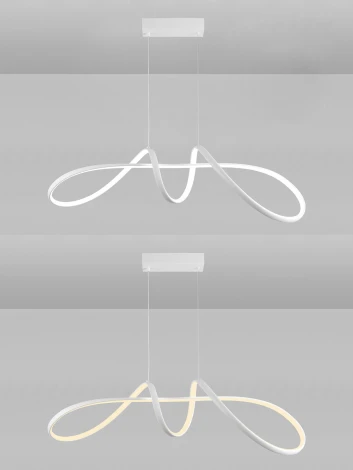 Подвесной светодиодный светильник Natali Kovaltseva INNOVATION STYLE 83145 с пультом ДУ, моб. приложением 100W, белый, LED (регулировка яркости, 220V, на тросе)