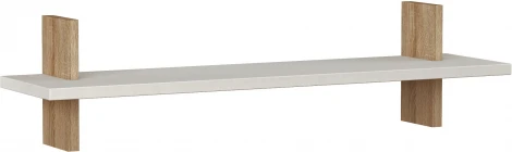 Полка прямая MUST SHELF LEVE (ЛДСП/Дуб,Белый) арт.LEV00913