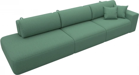 Диван прямой Лига-036 НПБ Модерн Лонг подлокотник справа Лига Диванов (Рогожка) арт.124212