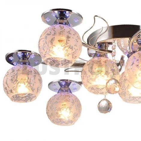 Потолочная люстра IDLamp Ottawa 221/9PF-Chrome